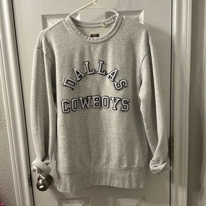 Dallas Cowboys Women's Gray Crew Neck Sweater